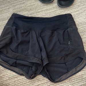 Size 4 black lulu shirts mesh outside